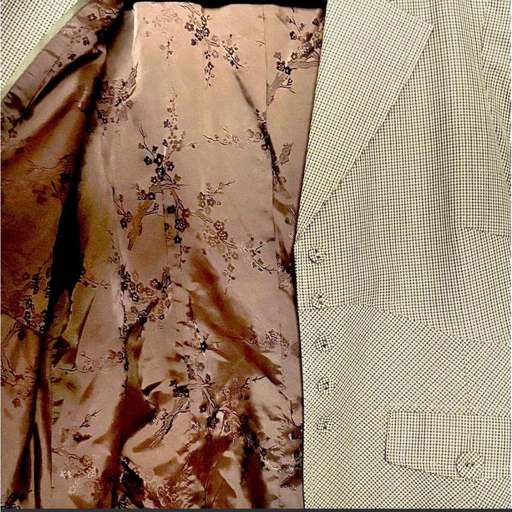 Tailored Tan Preppy Vintage Y2K Blazer - Picture 5 of 7